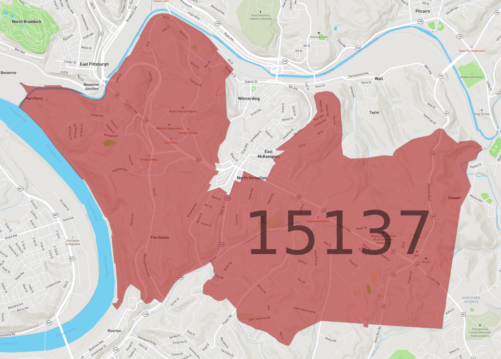 Zip Code 15137 - AtlasBig.com