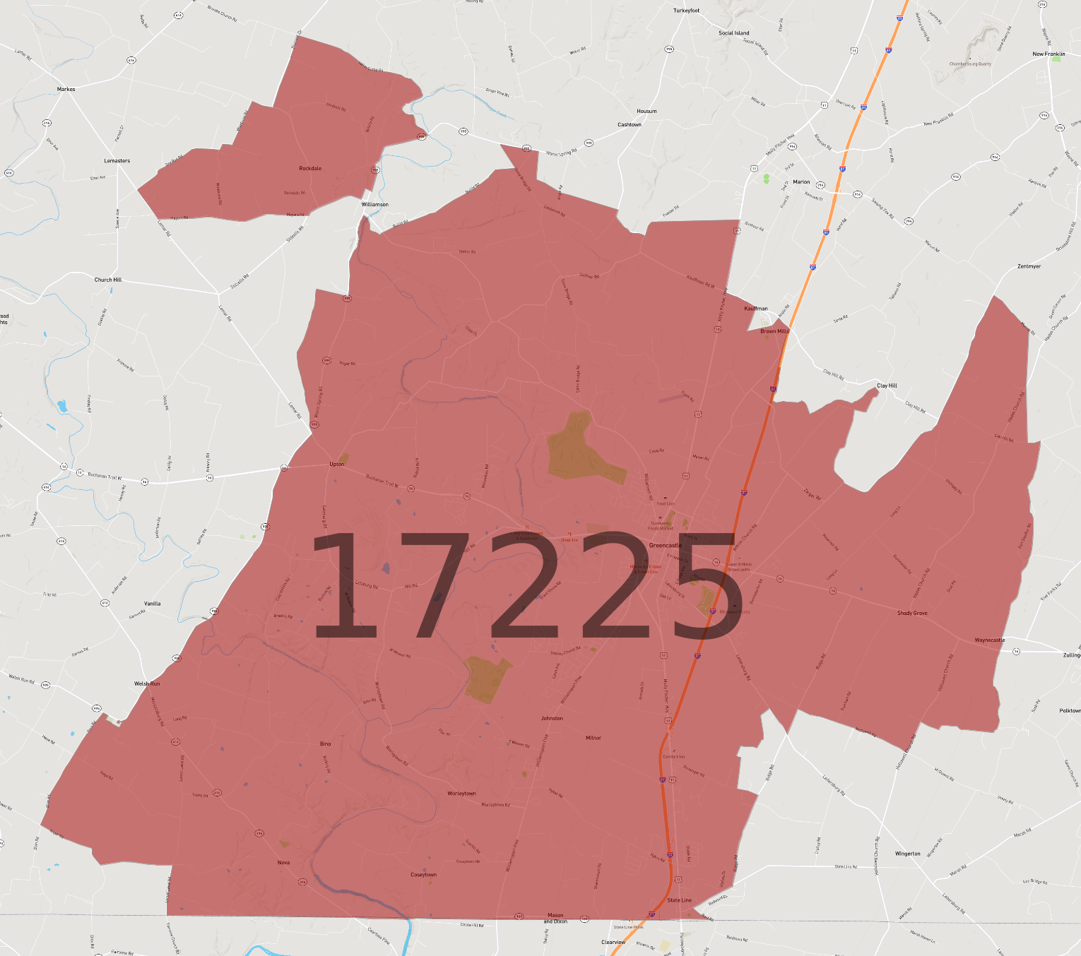 Zip Code 17225