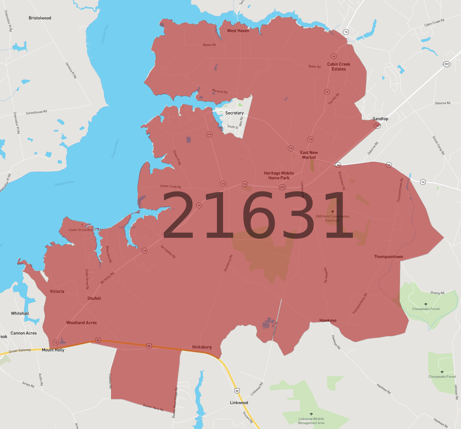 Zip Code 21631 - AtlasBig.com Zip Code 21631 - AtlasBig.com
