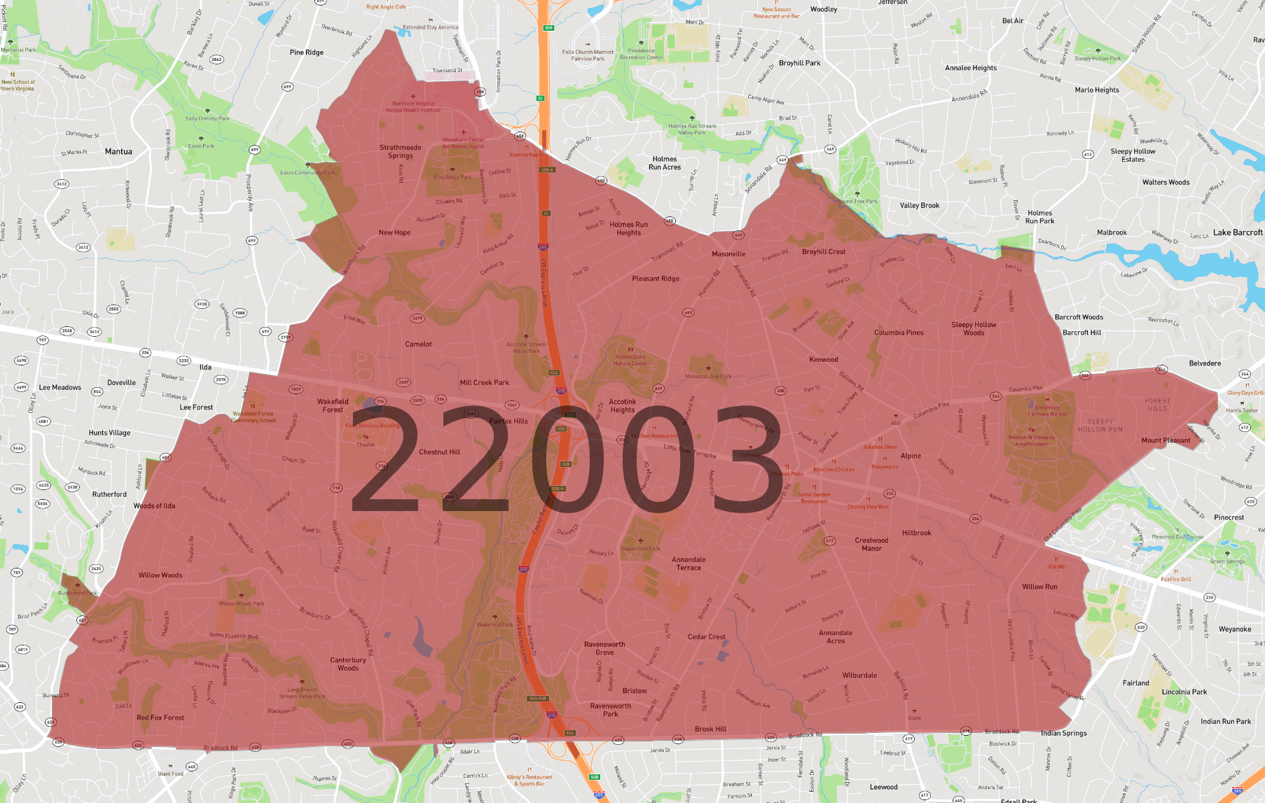 Zip Code 22003 - AtlasBig.com