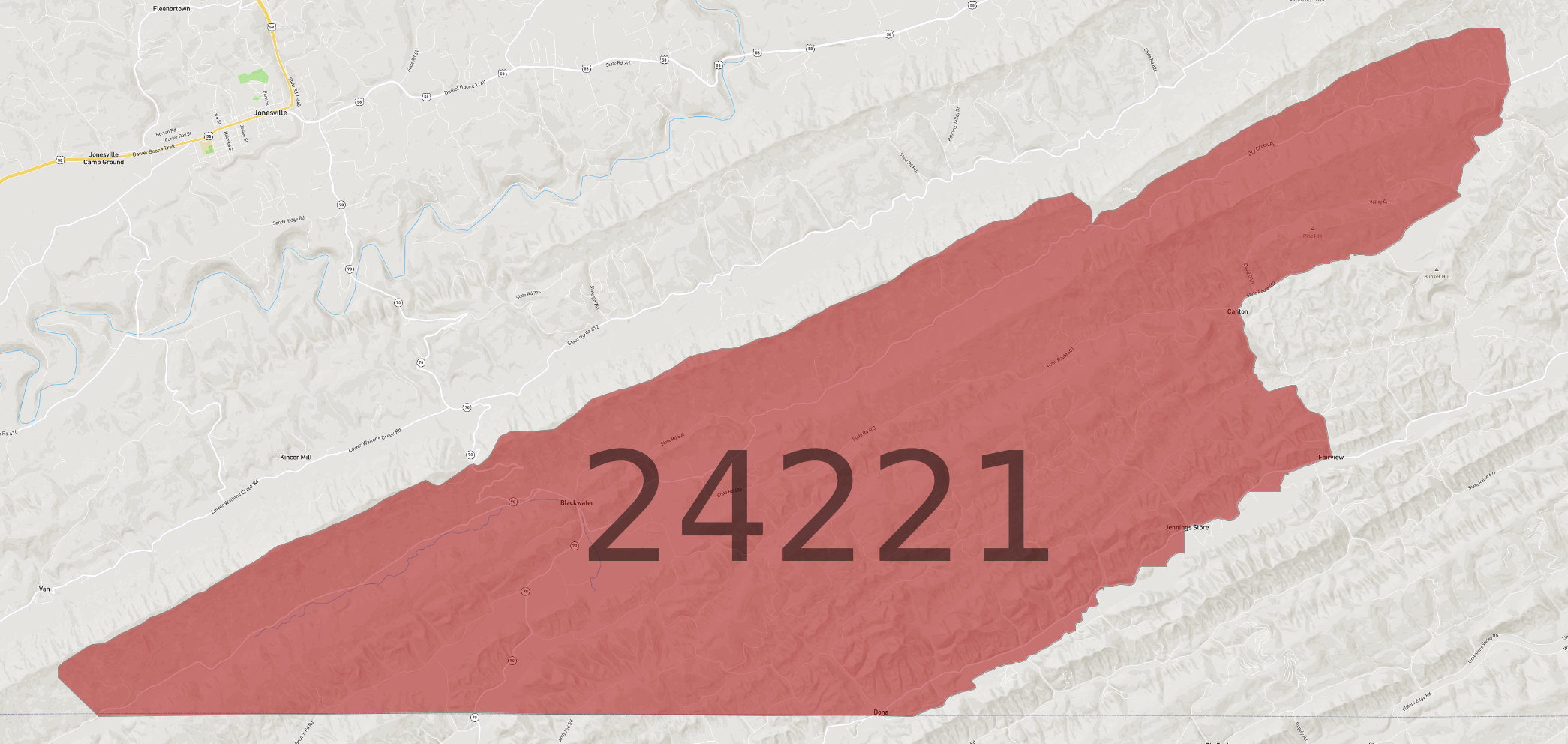 Zip Code 24221 - AtlasBig.com