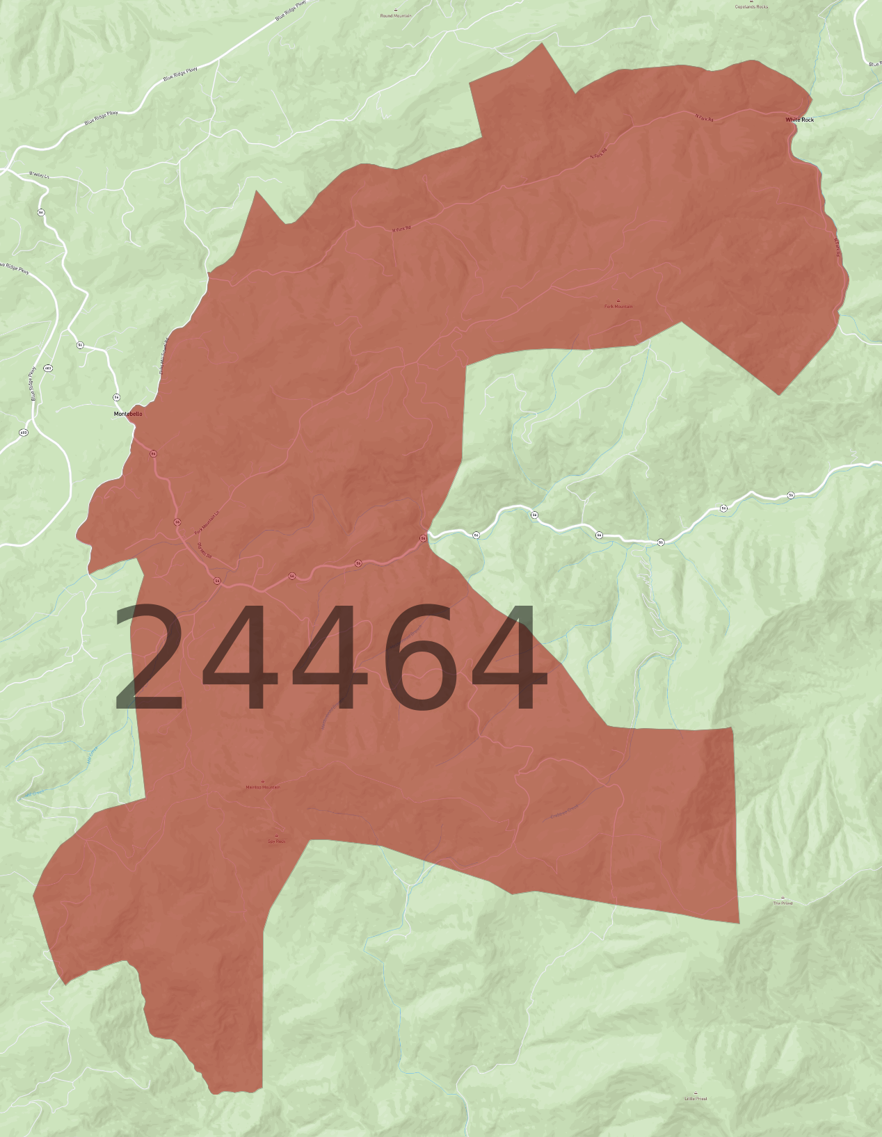 Zip Code 24464 - AtlasBig.com