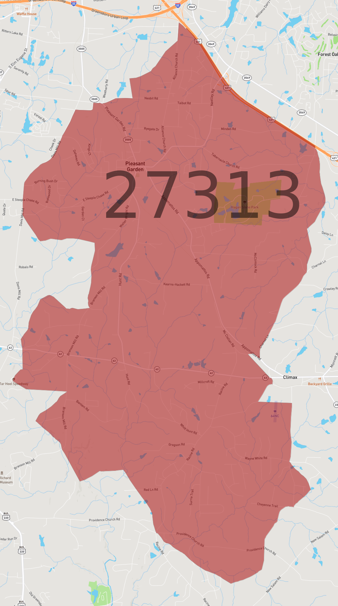 Zip Code 27313