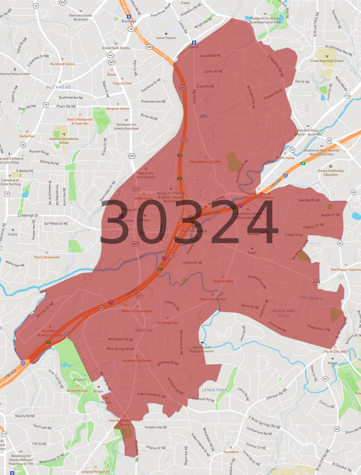 30324 Zip Code Map Corrie Christina