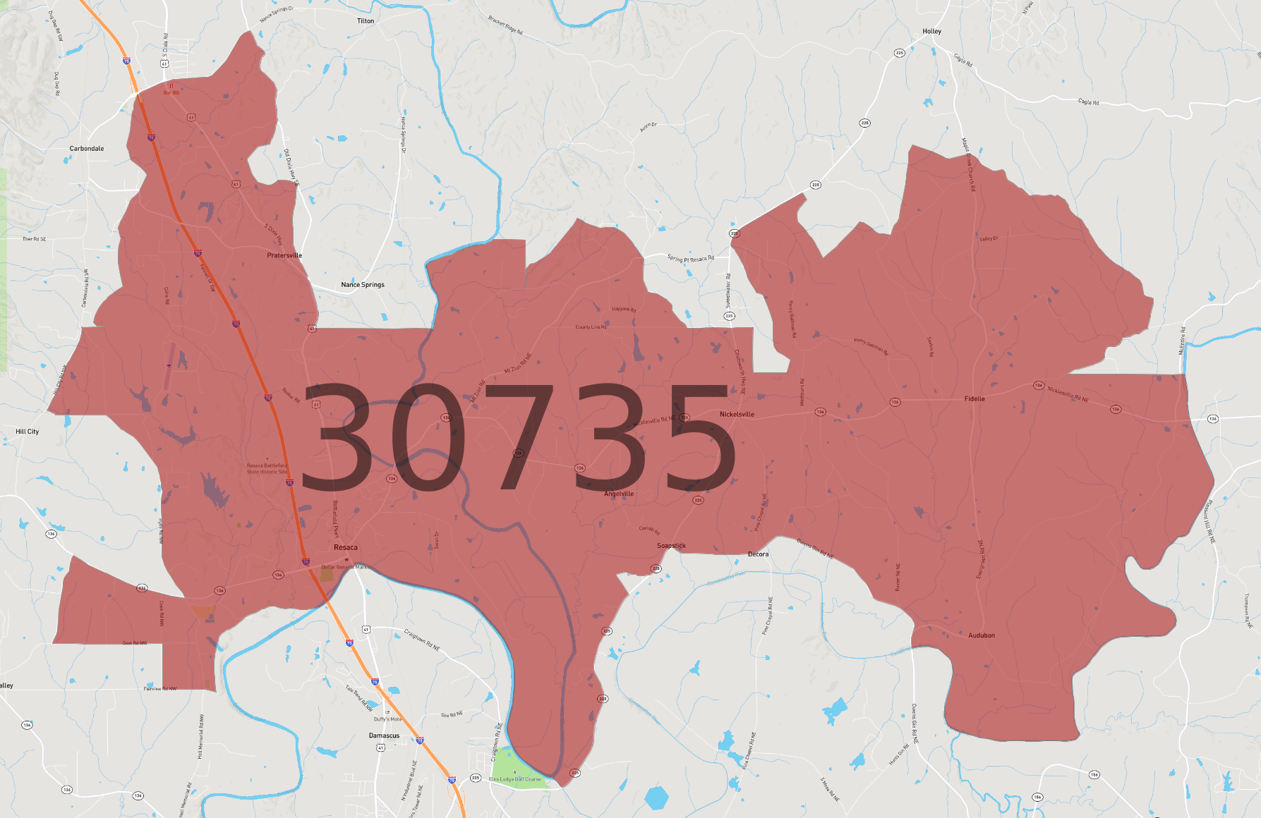 Zip Code 30735