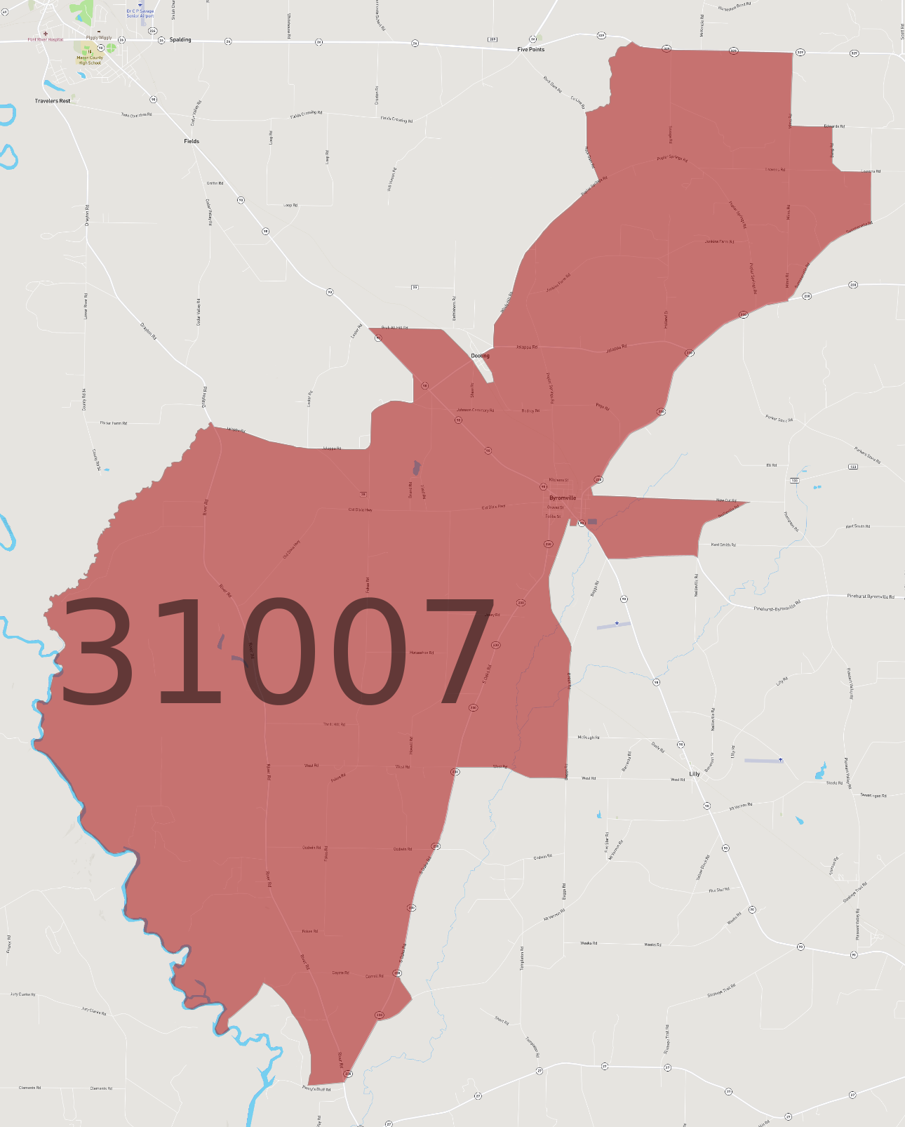 Zip Code 31007