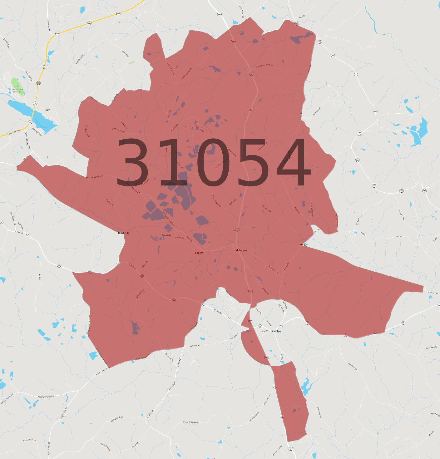 Zip Code 31054