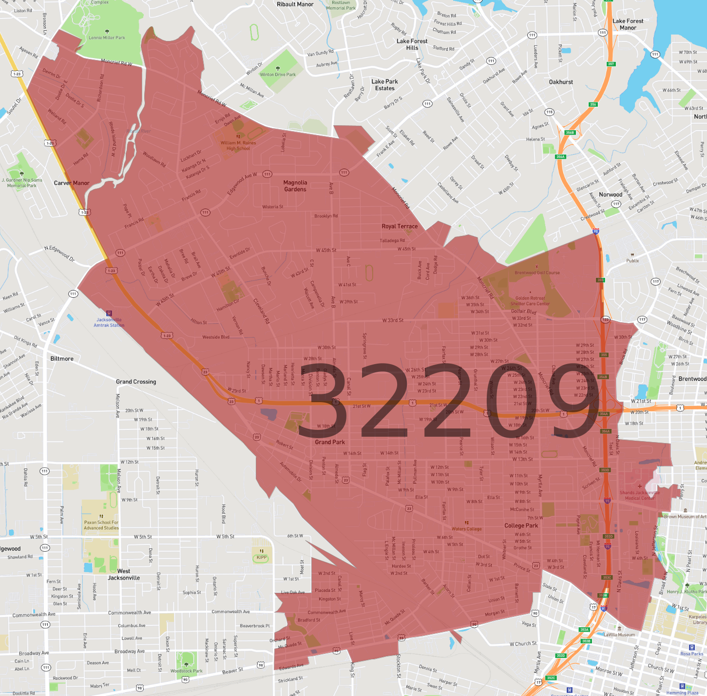 Zip Code 32209