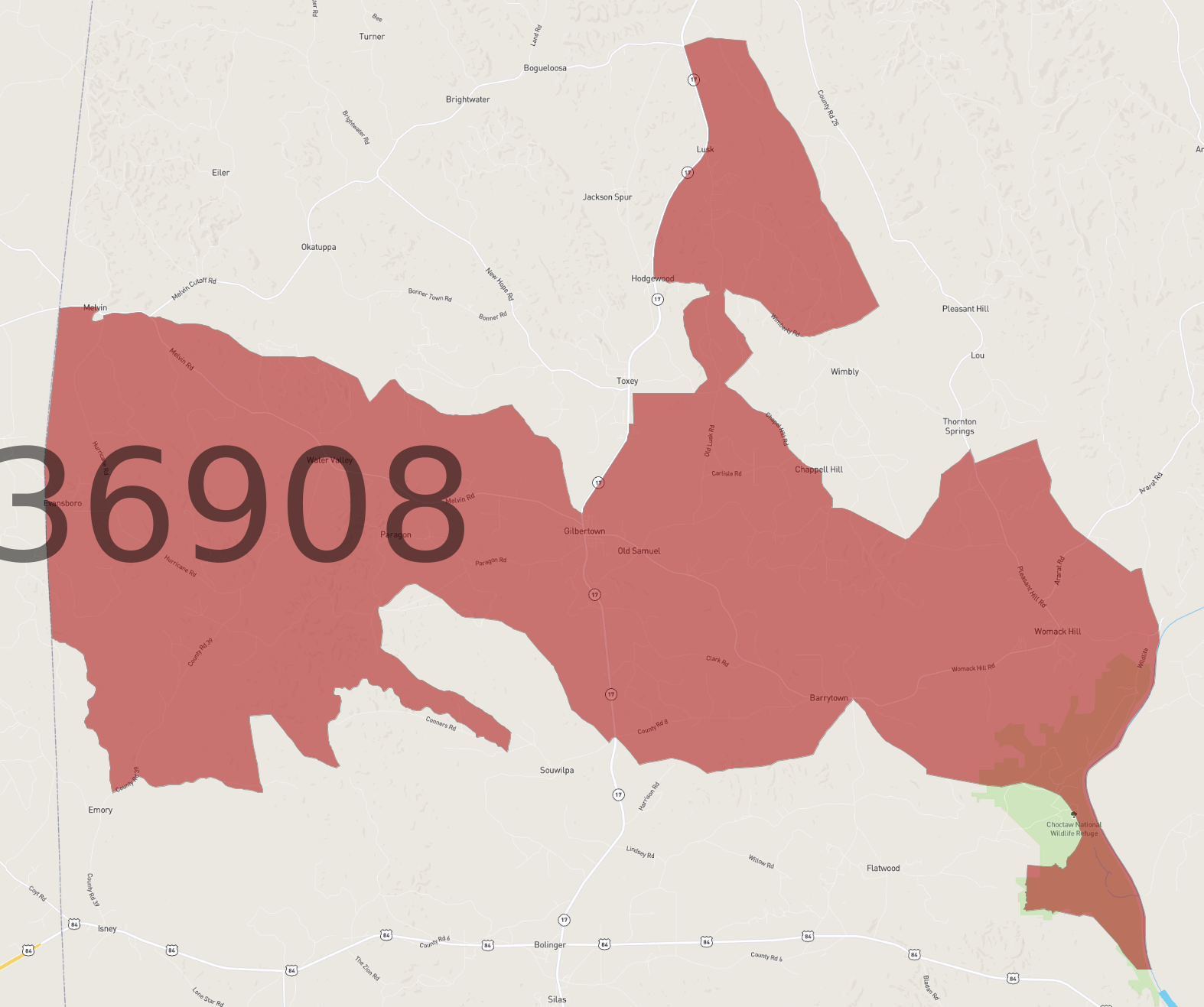Zip code 36908 atlasbig
