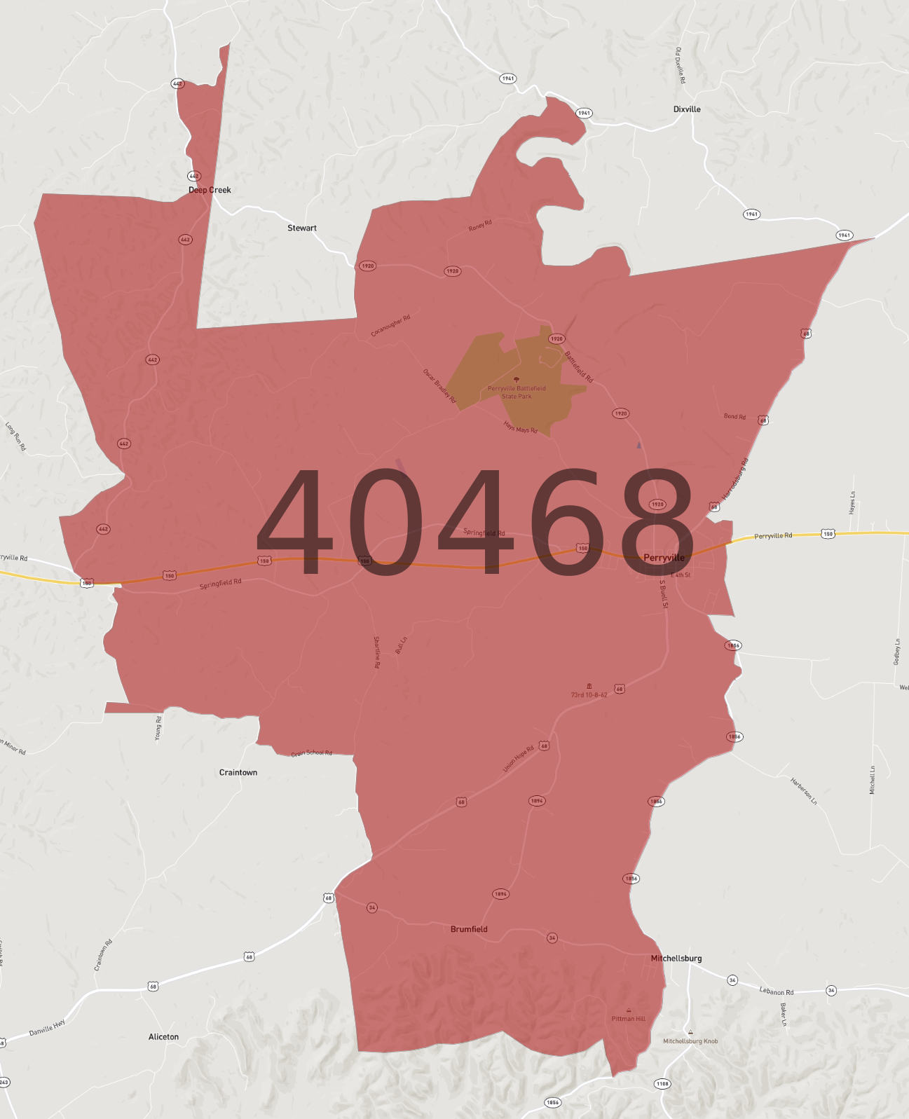 Zip Code 40468