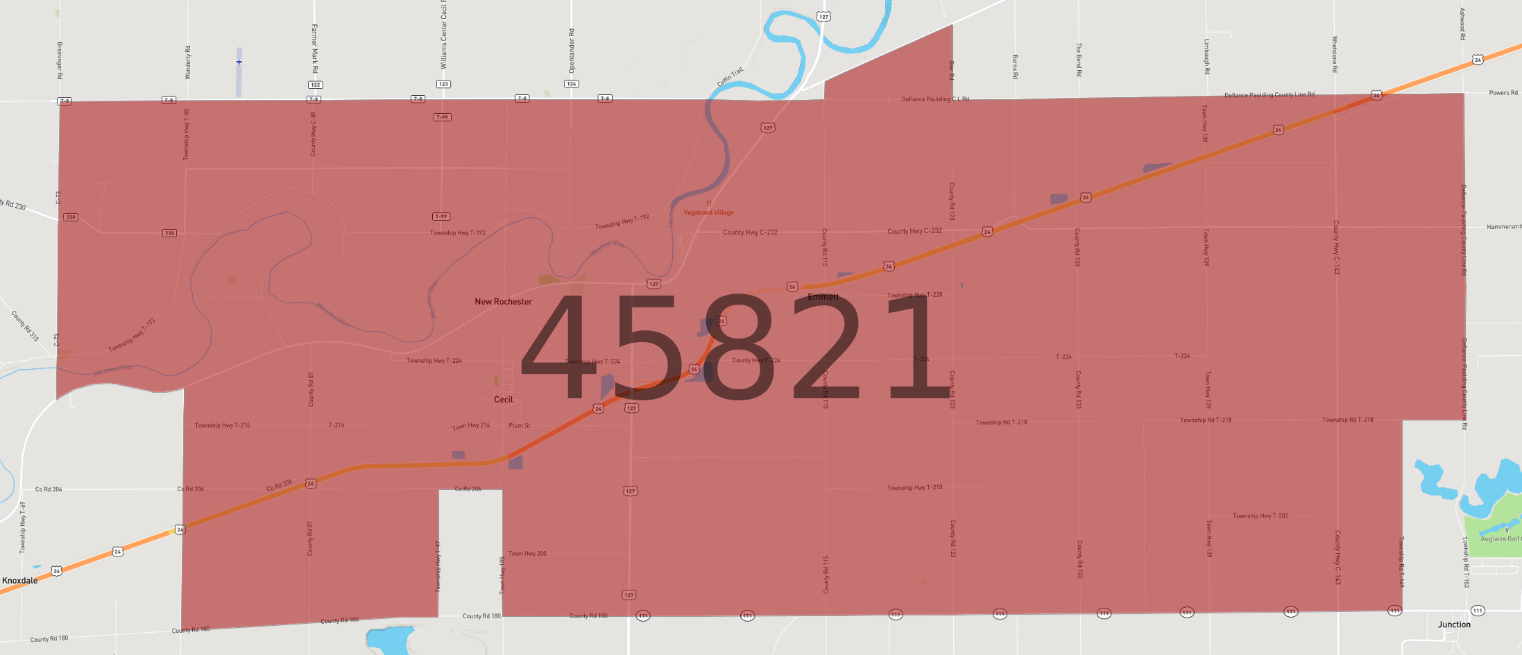 Zip Code 45821 - AtlasBig.com