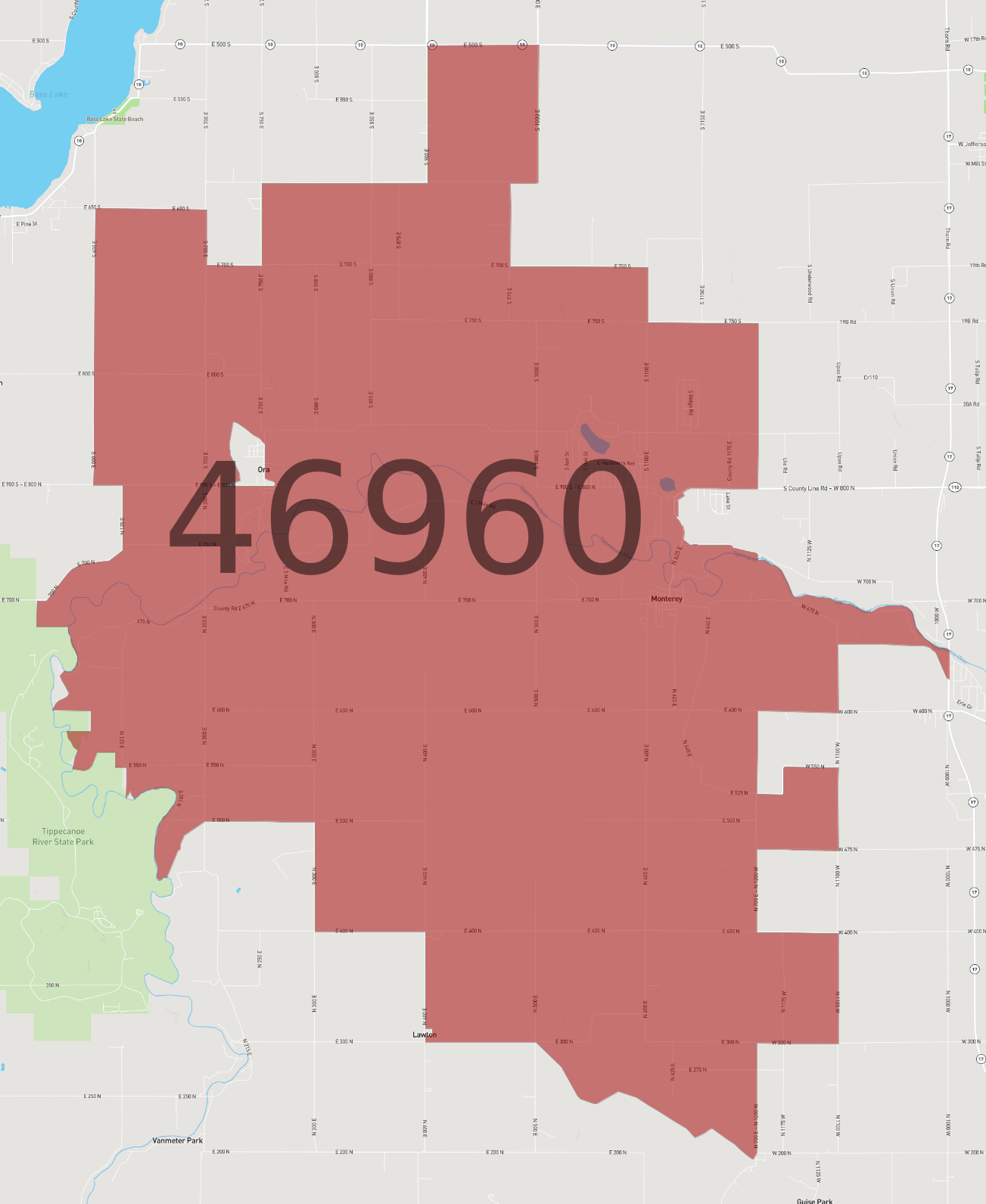 Zip Code 46960 - AtlasBig.com