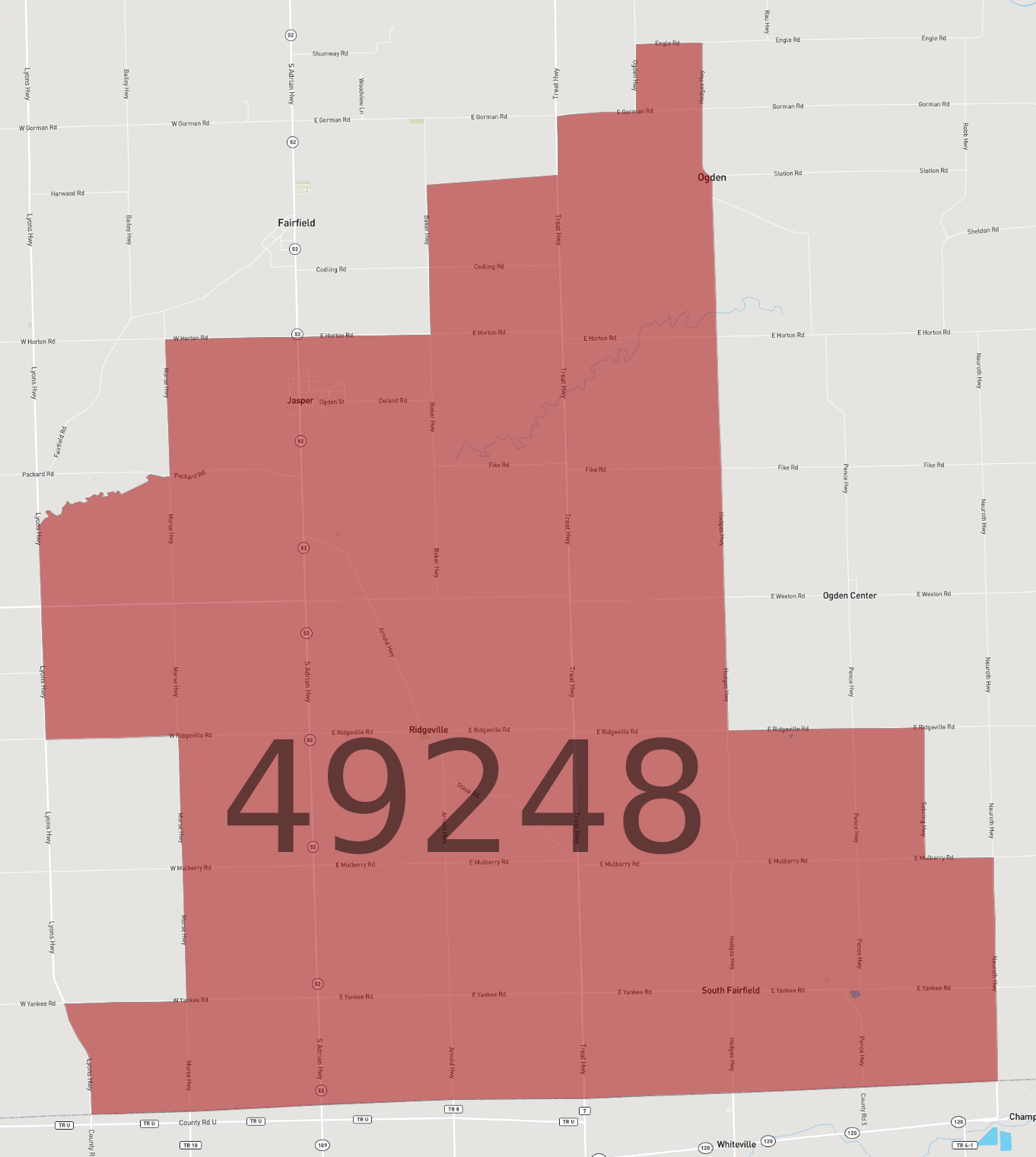Zip Code 49248