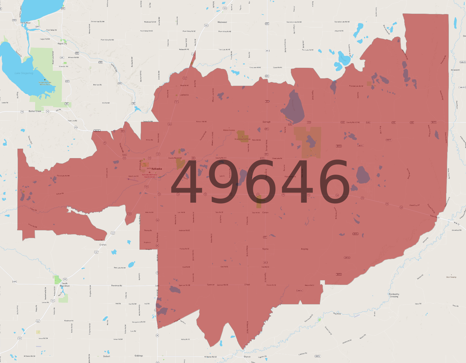 Zip Code 49646