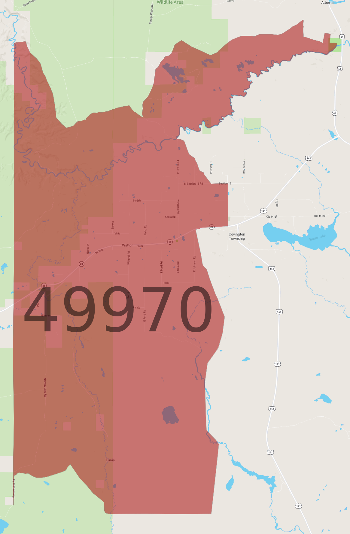 Zip Code 49970