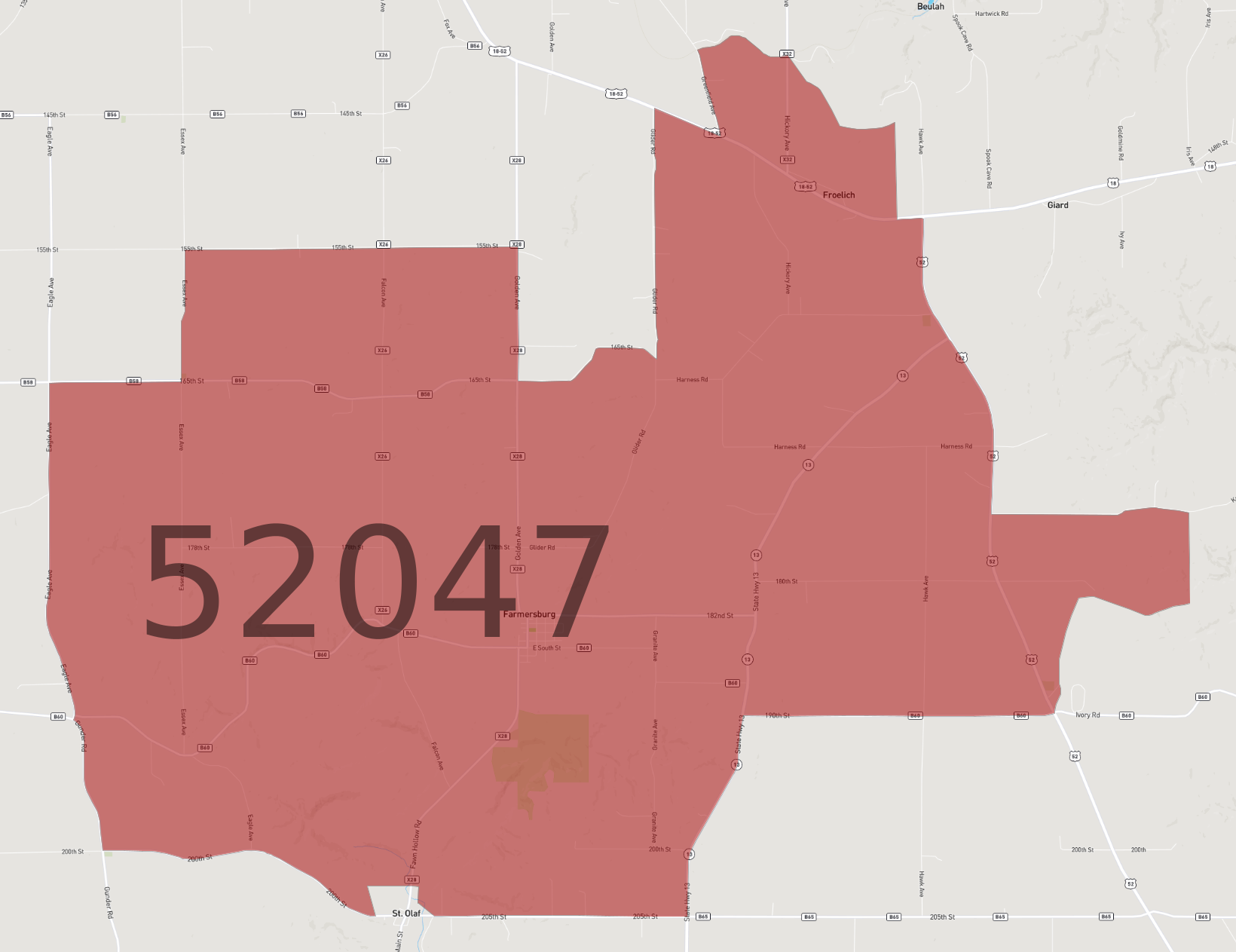 Zip Code 52047