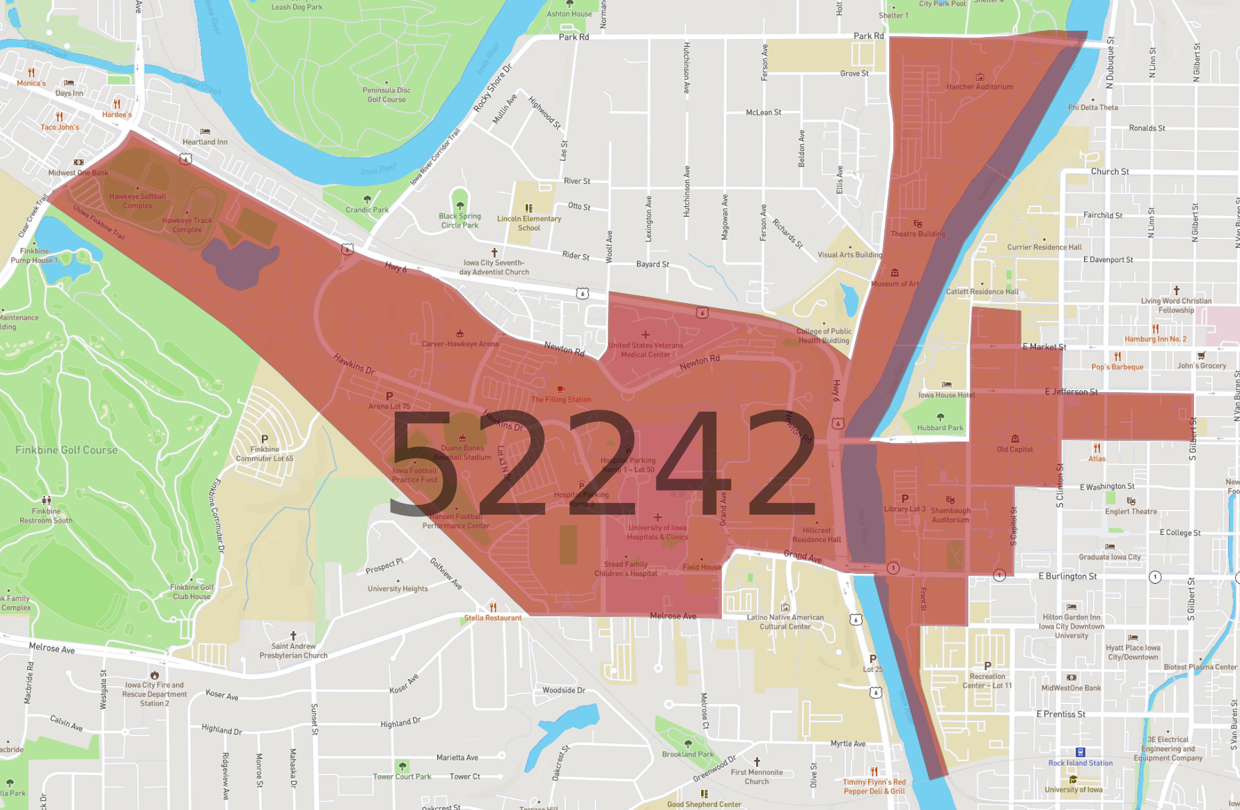 Zip Code 52242 - AtlasBig.com