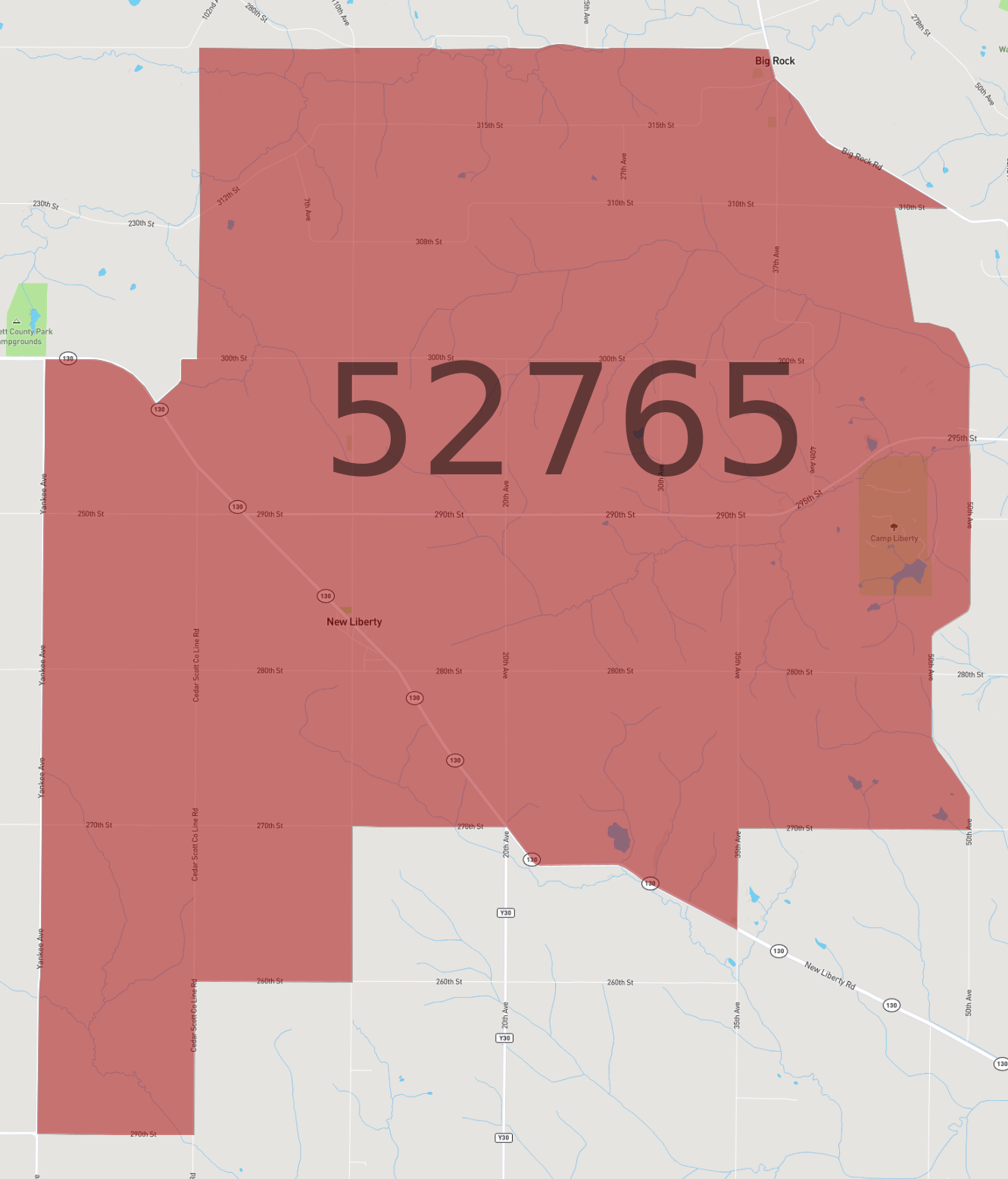 Zip Code 52765 - AtlasBig.com