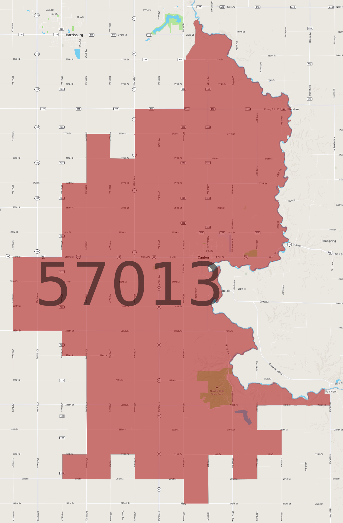 Zip code 57013 atlasbig