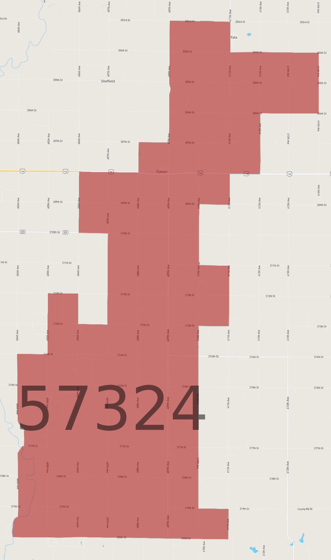 Zip Code 57324