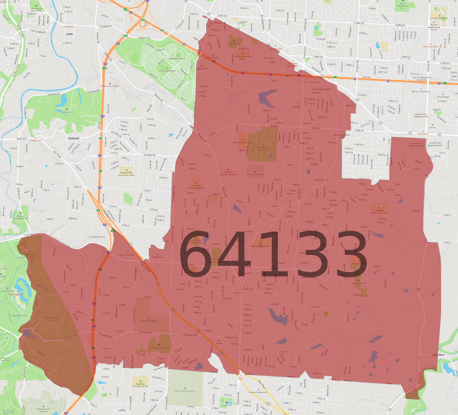 Zip code 64133 atlasbig