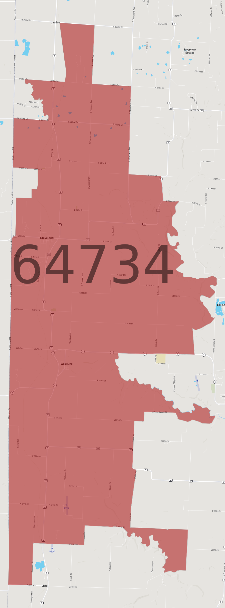 Zip Code 64734 - AtlasBig.com