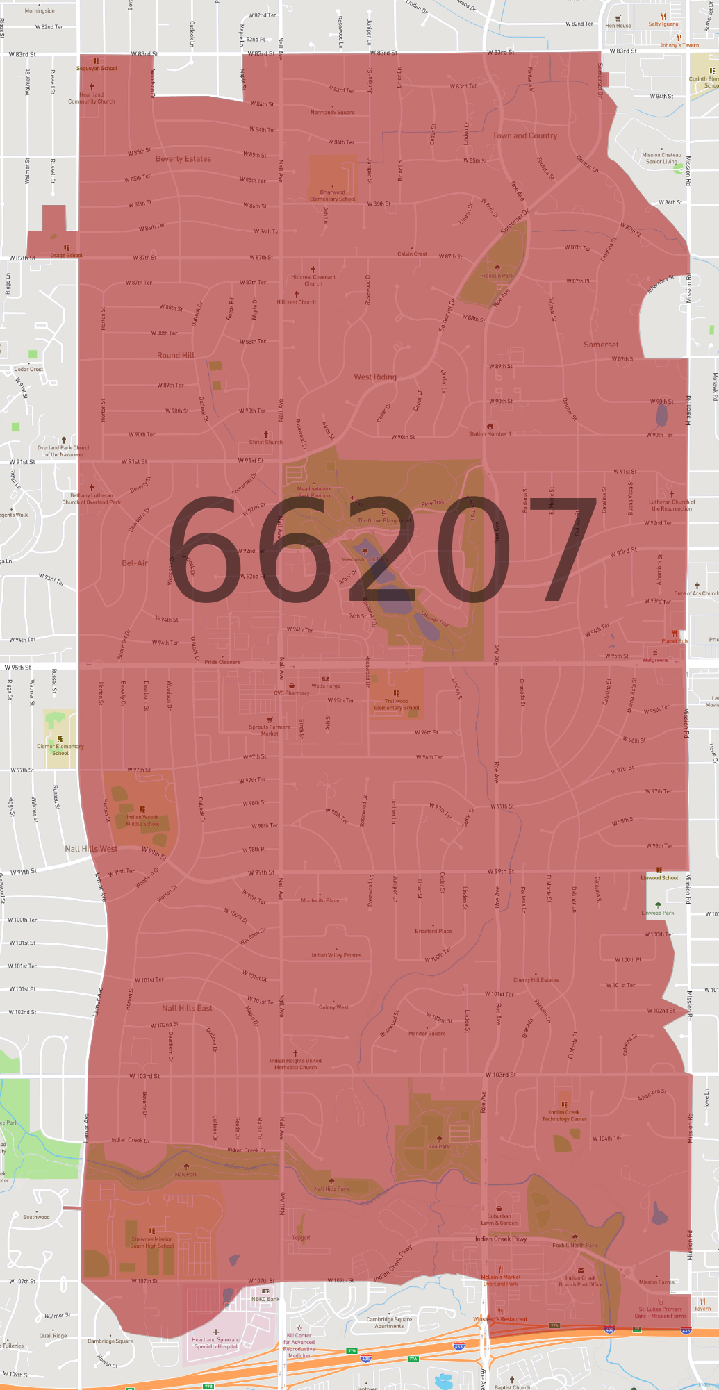 Zip Code 66207 - AtlasBig.com Zip Code 66207 - AtlasBig.com