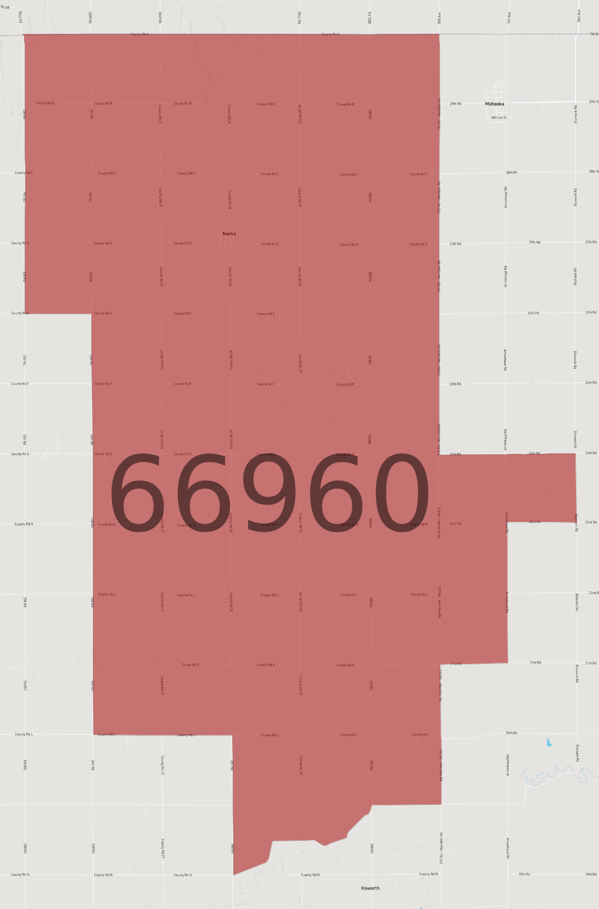 Zip Code 66960 - AtlasBig.com