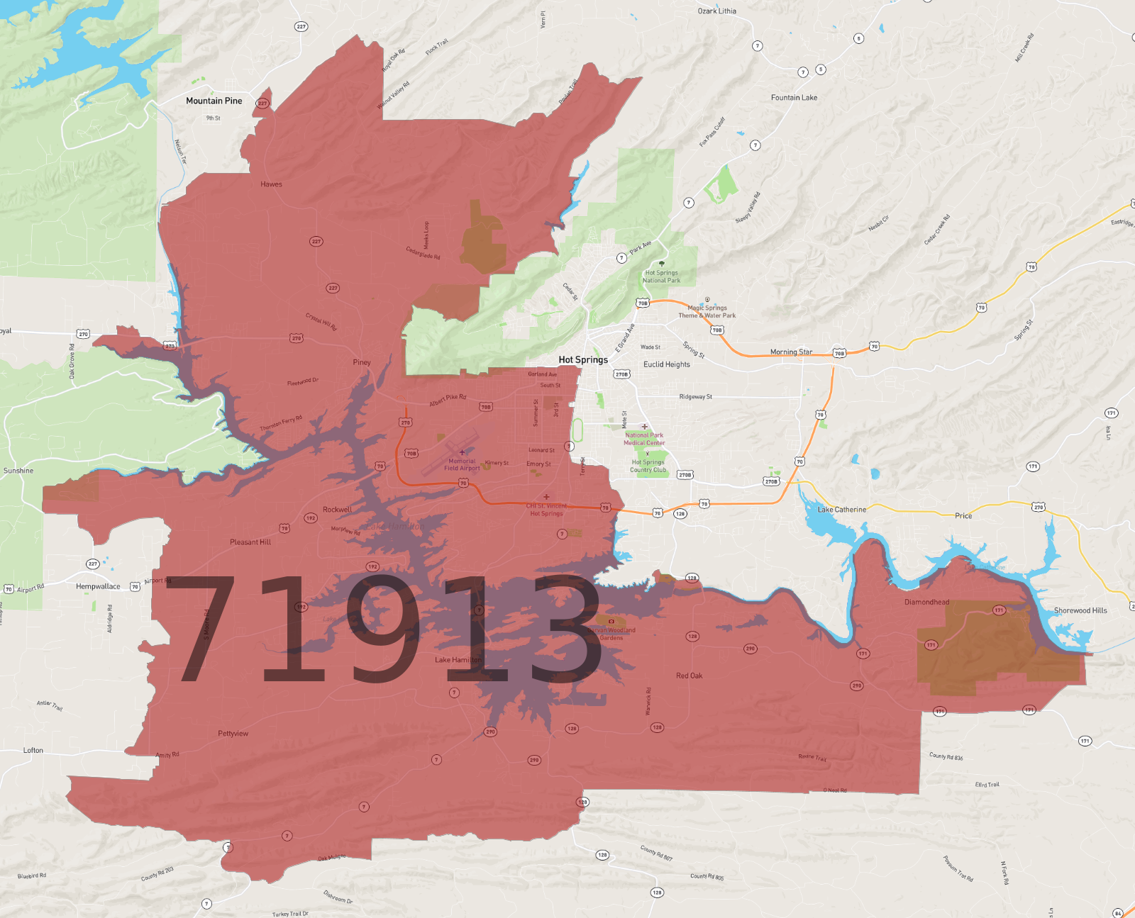Zip Code 71913 AtlasBig