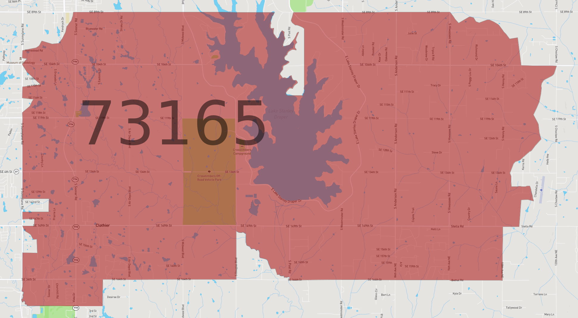 Zip Code 73165 - AtlasBig.com Zip Code 73165 - AtlasBig.com