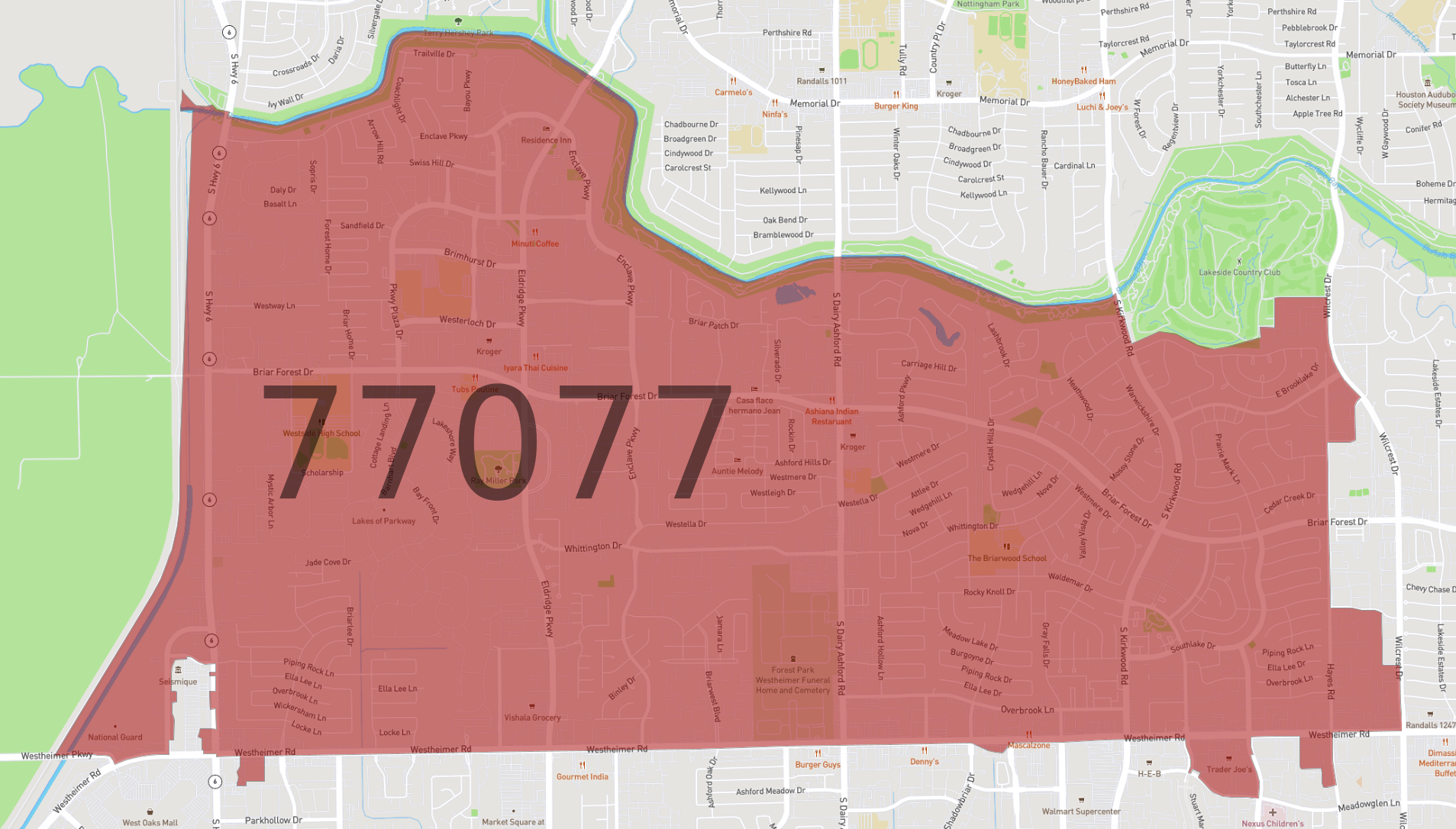 Zip Code 77077 AtlasBig