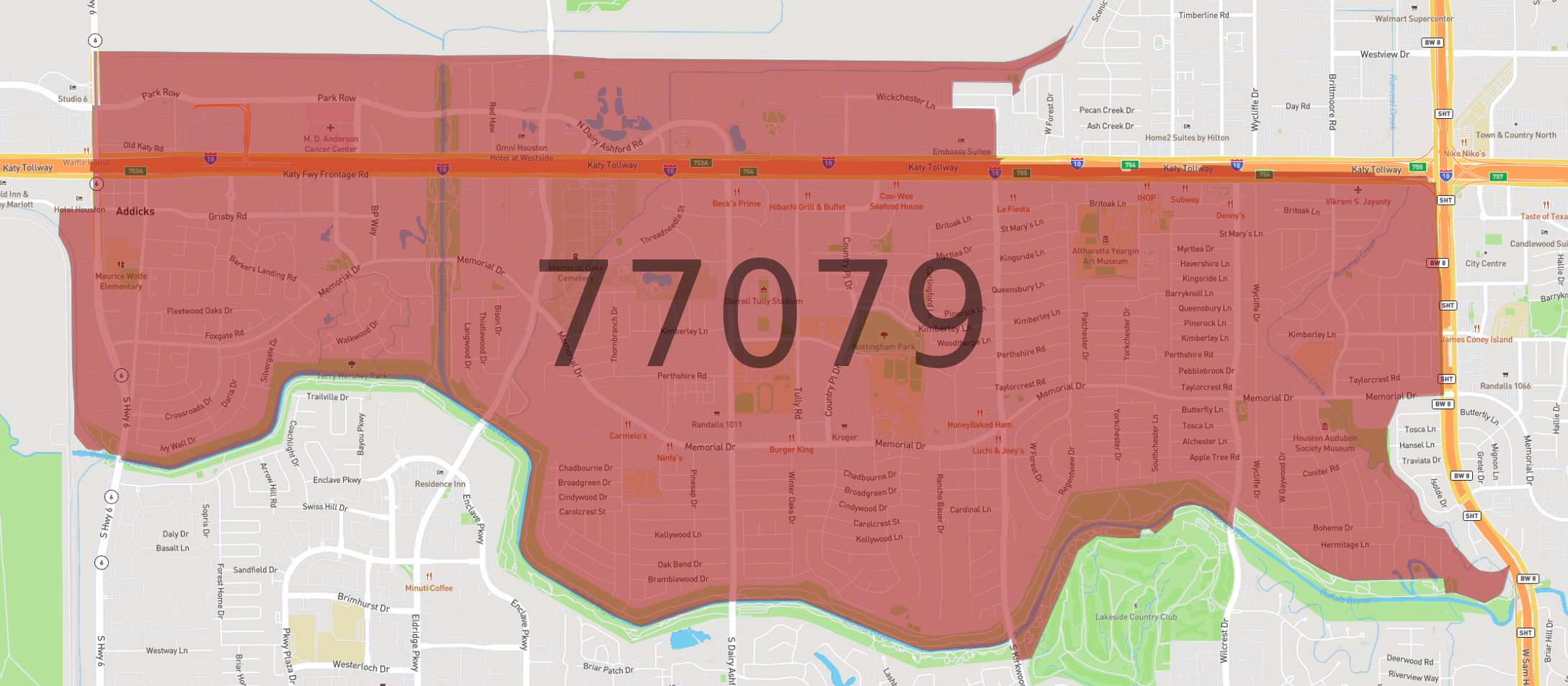 Zip Code 77079 AtlasBig