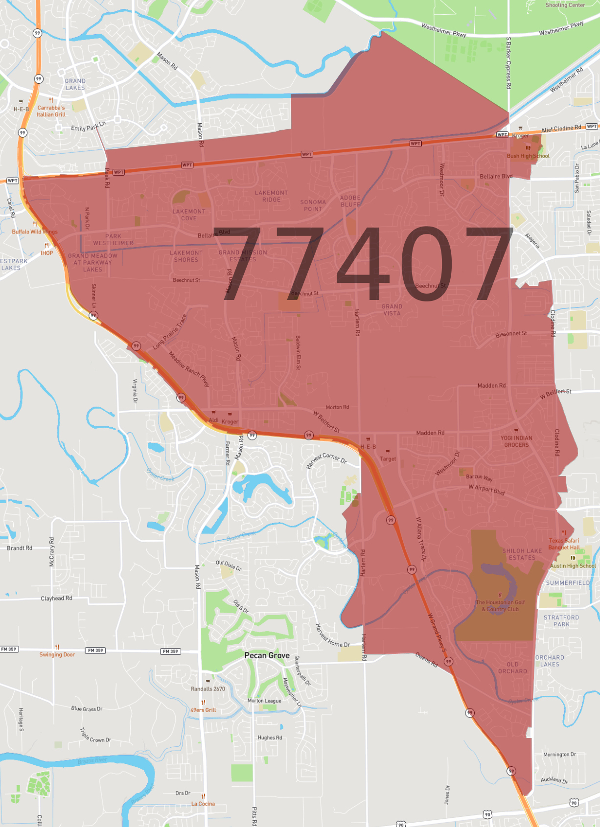 Zip Code 77407 AtlasBig