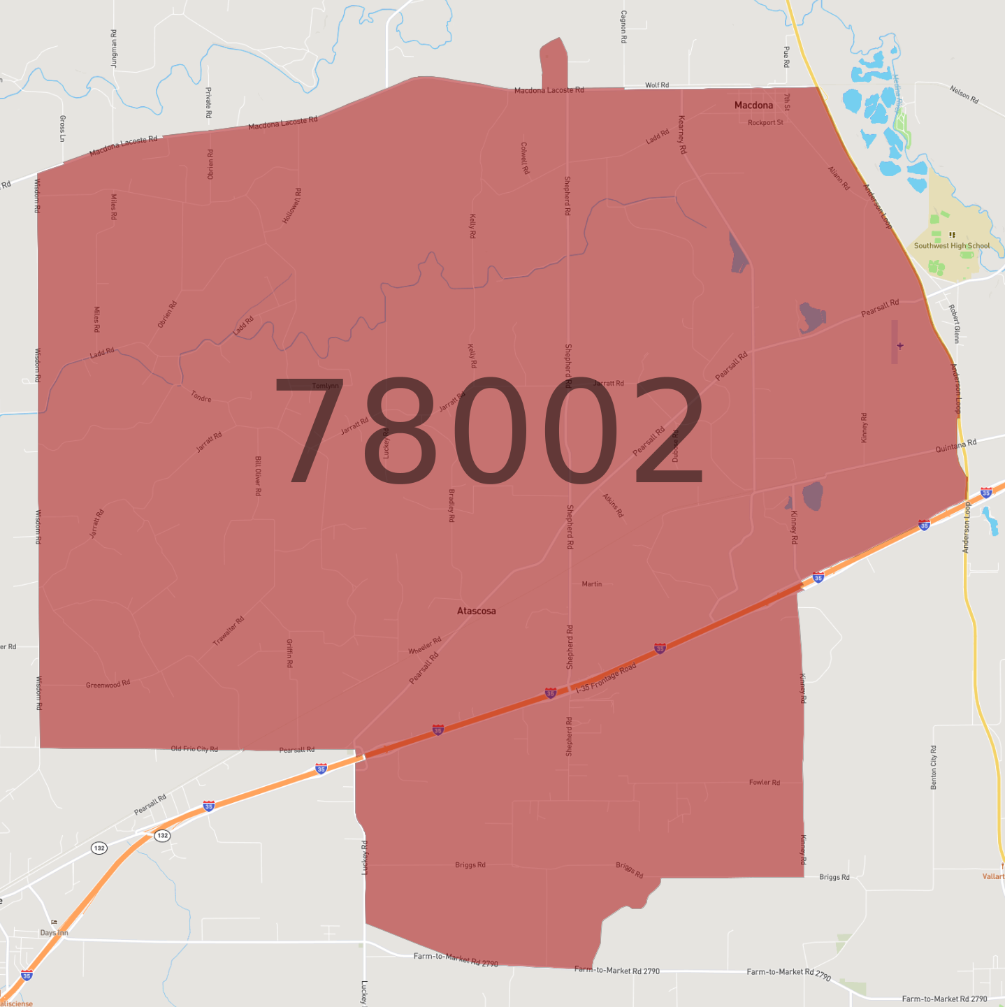 Zip Code 78002 - AtlasBig.com