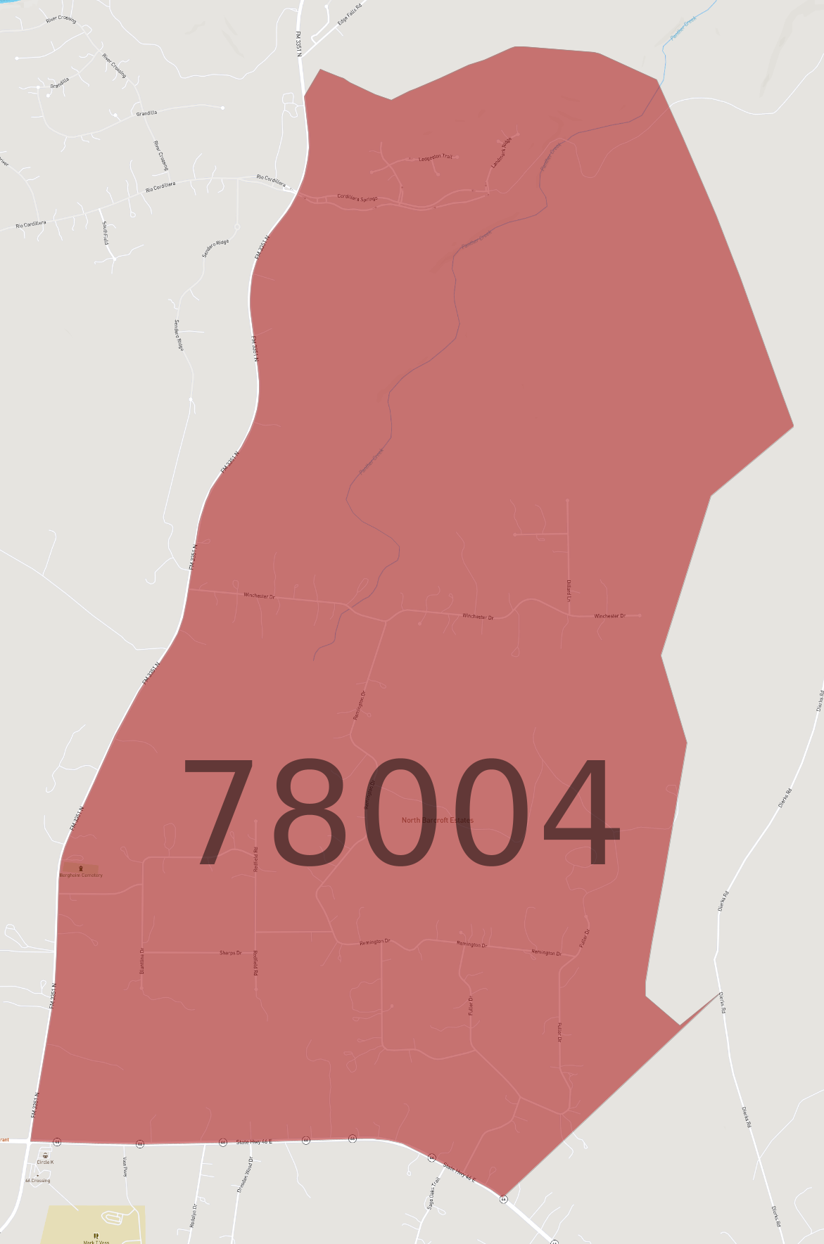 Zip Code 78004 - AtlasBig.com
