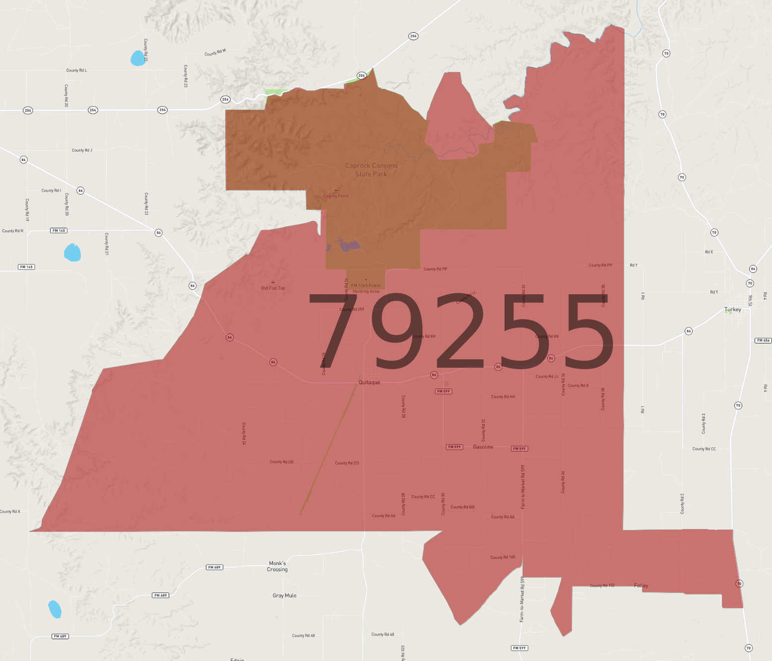 Zip Code 79255 AtlasBig zip-code-79255-atlasbig