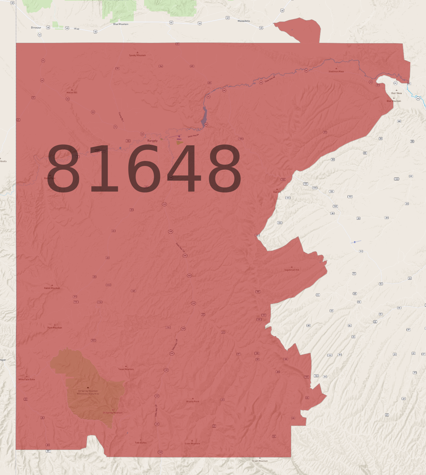 Zip Code 81648 - AtlasBig.com