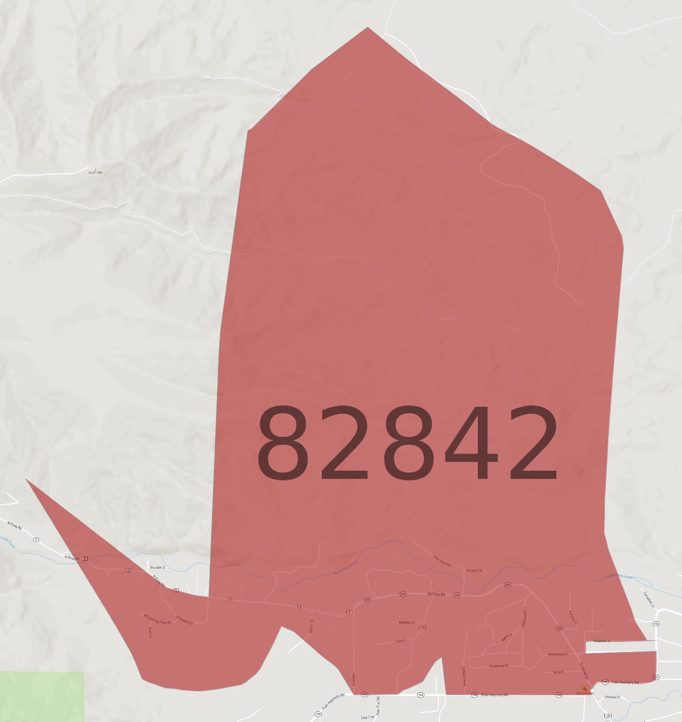 Zip Code 82842 - AtlasBig.com