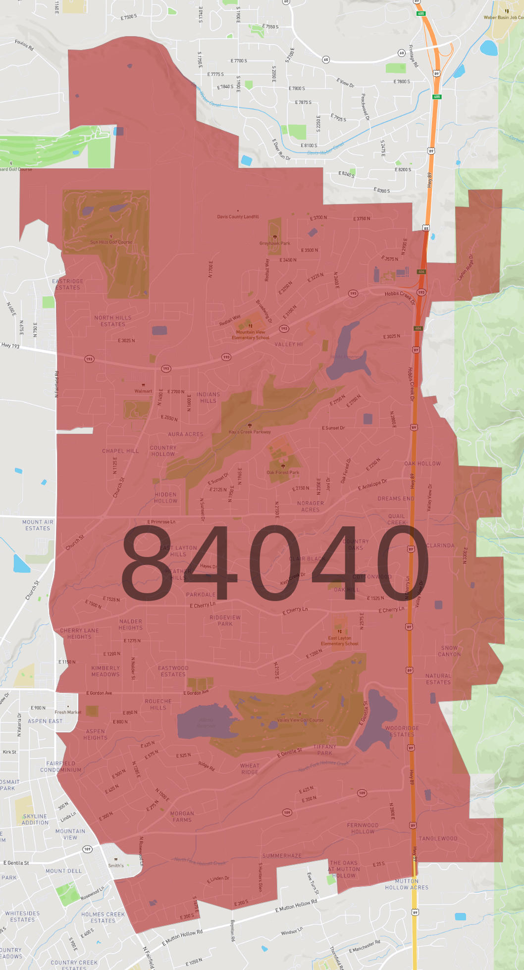 Zip Code 84040 - AtlasBig.com