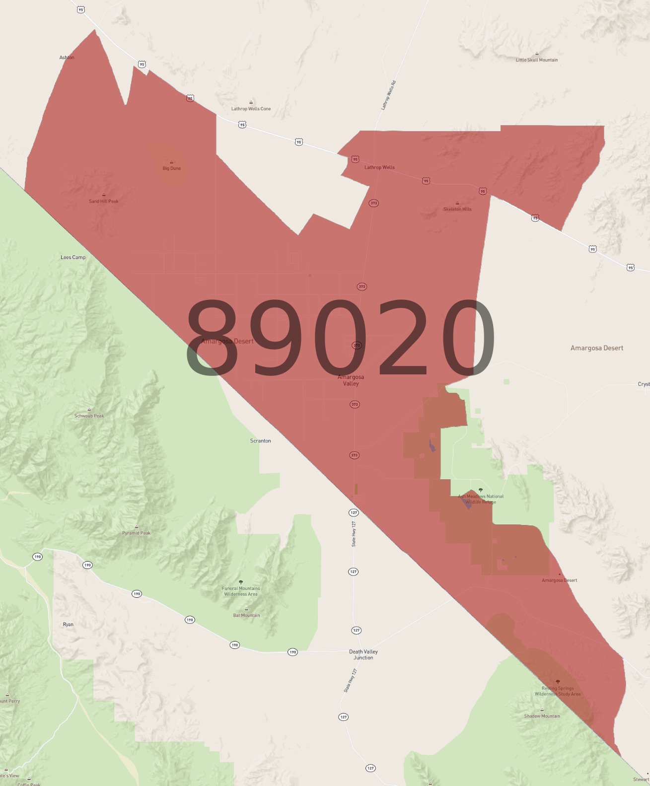 Zip Code 89020 - AtlasBig.com