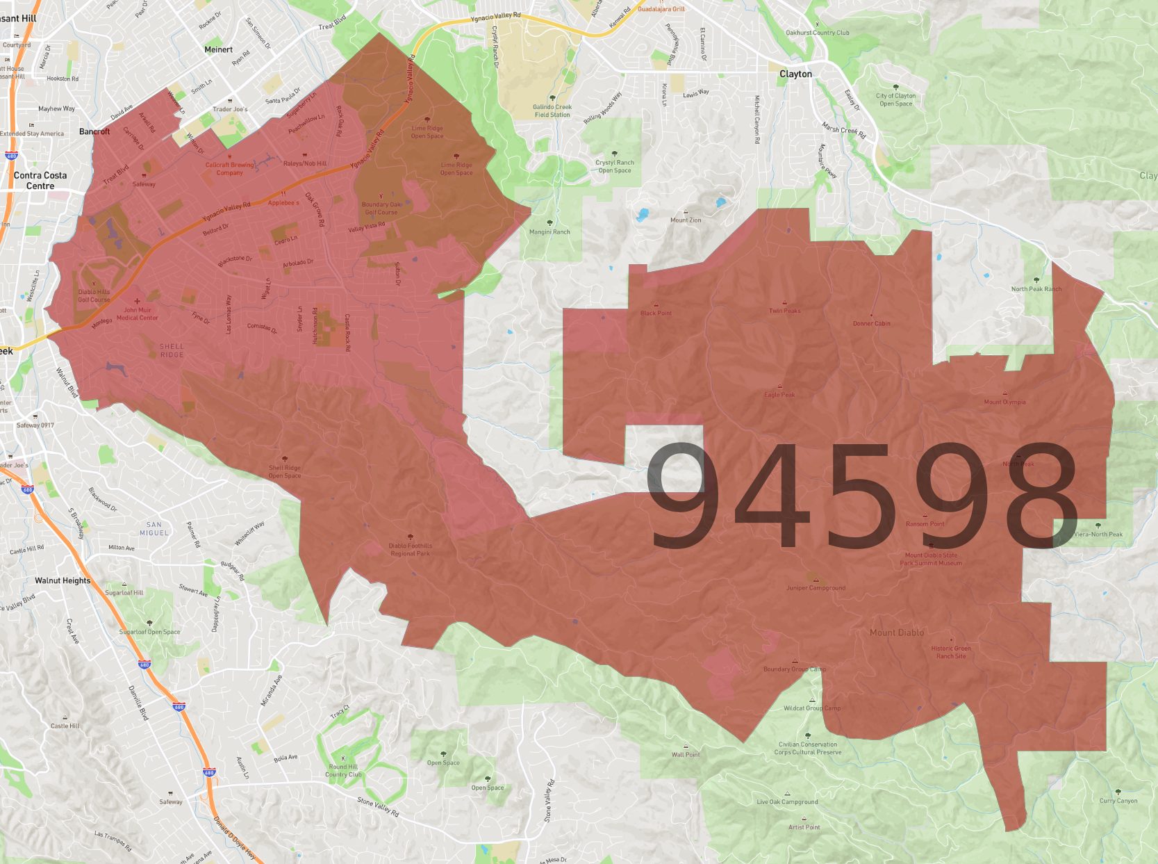 Zip Code 94598 - AtlasBig.com