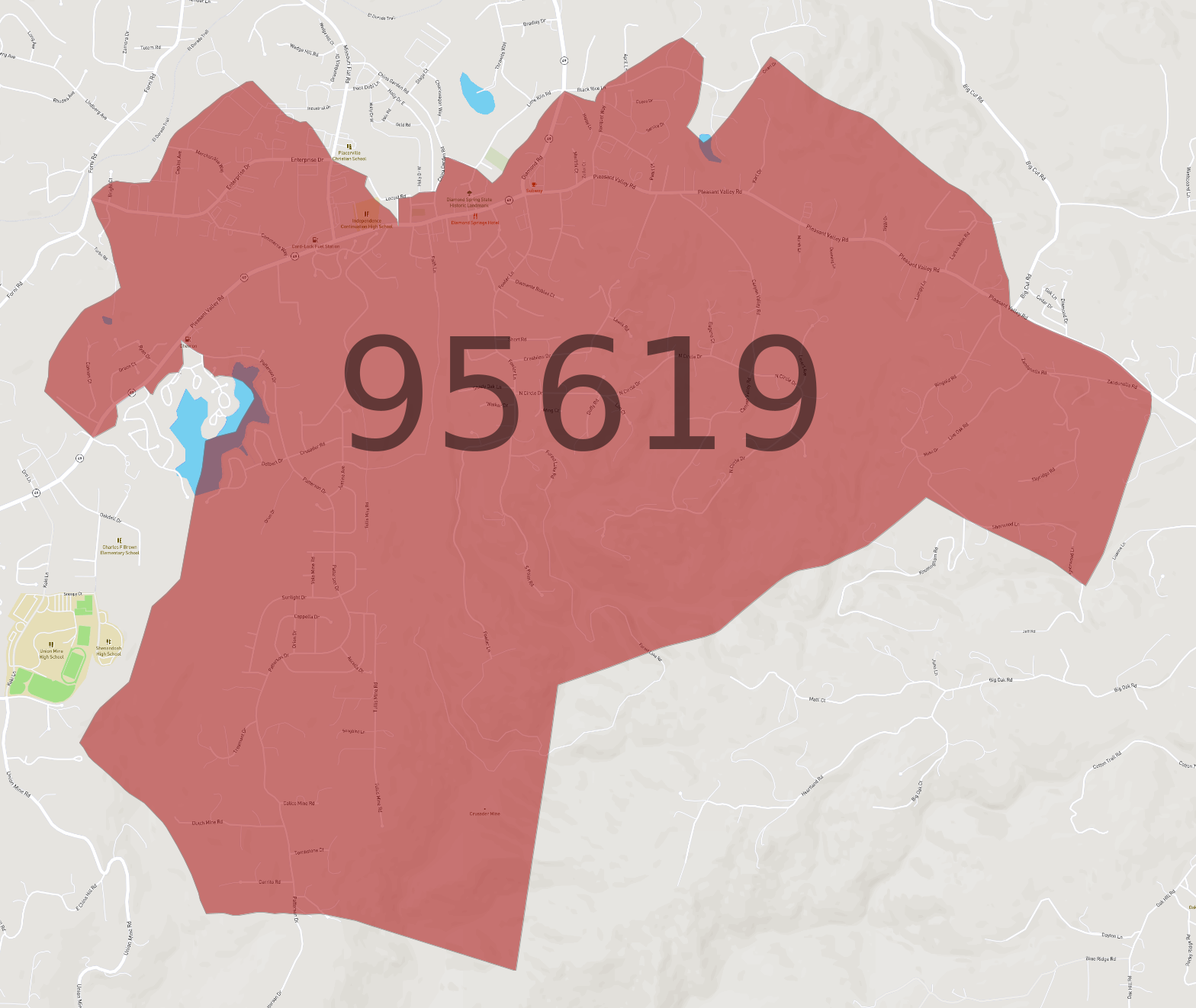 Zip Code 95619