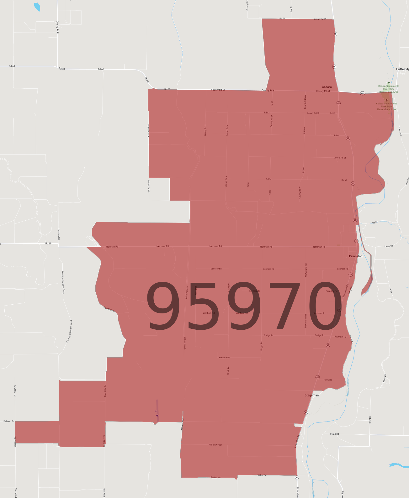 Zip Code 95970 - AtlasBig.com