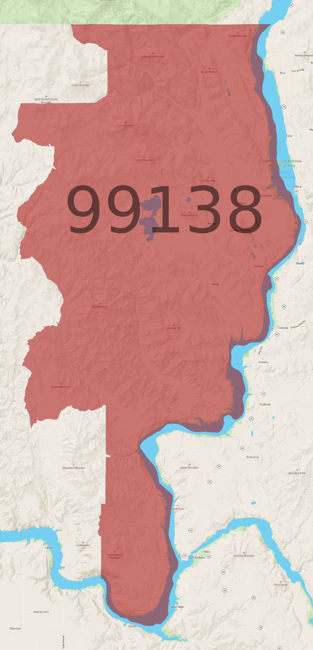 Zip Code 99138 - AtlasBig.com