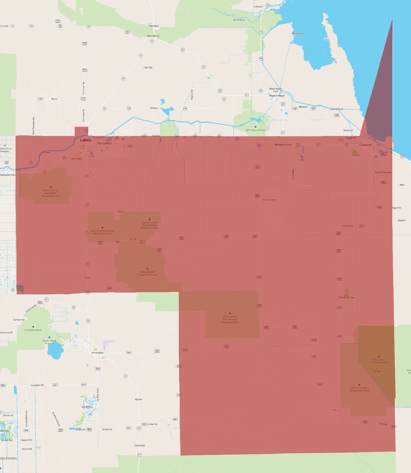 Florida Hendry County AtlasBig com - Florida Hendry County 