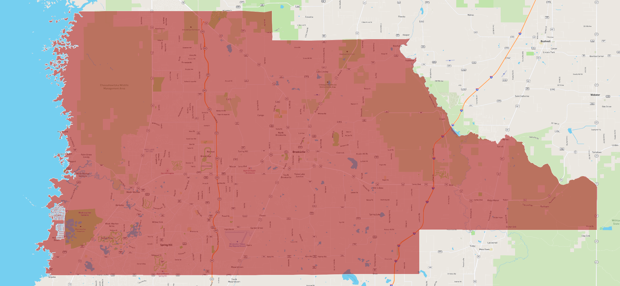 Florida Hernando County AtlasBig com - Florida Hernando County
