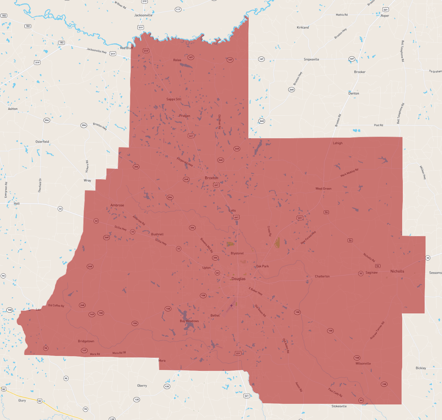 Coffee County Map at Steven Omar blog