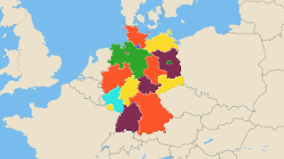 List and Map of German States Thumbnail