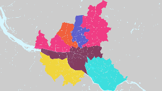 Hamburger Bezirksteile Karte Thumbnail
