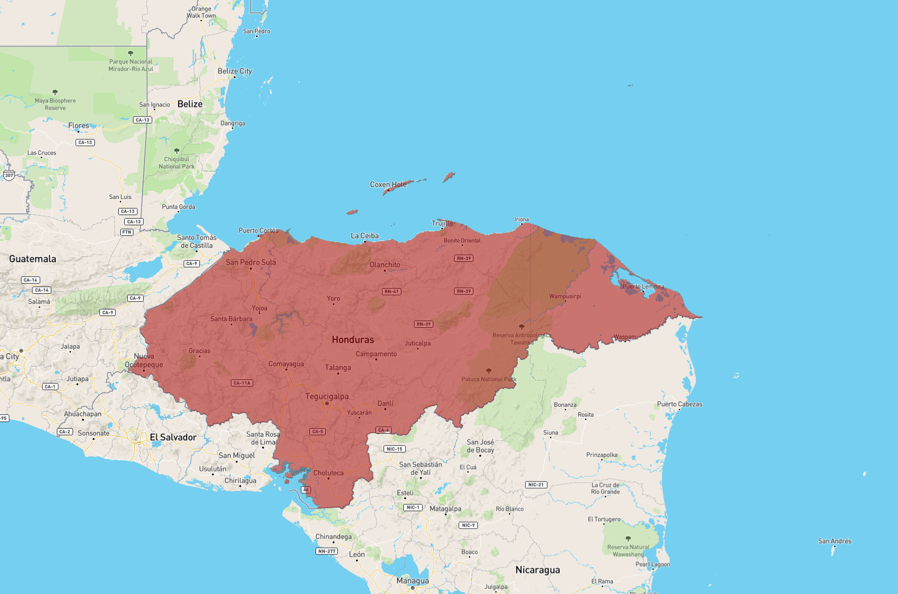 Honduras AtlasBig